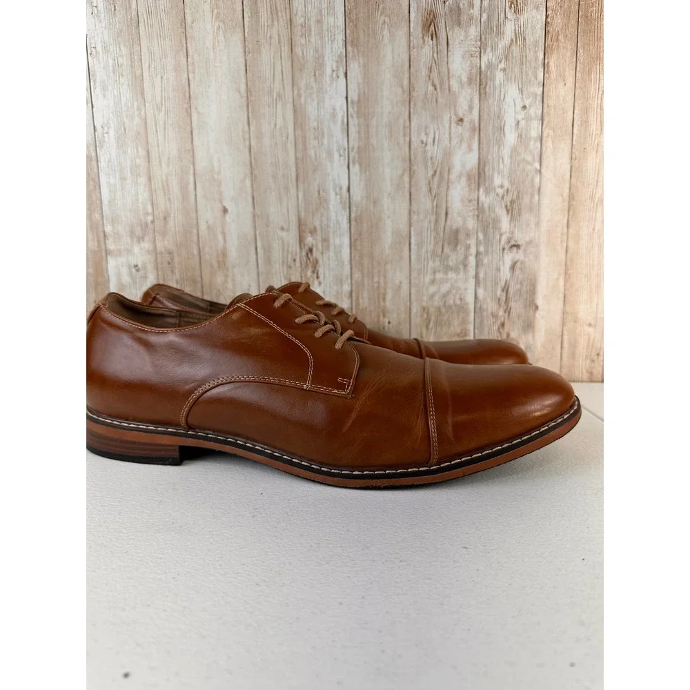 Dexter Mens Dress Shoe Sz 12 Brown Comfort Lace Up Classic‎ Office Loafer